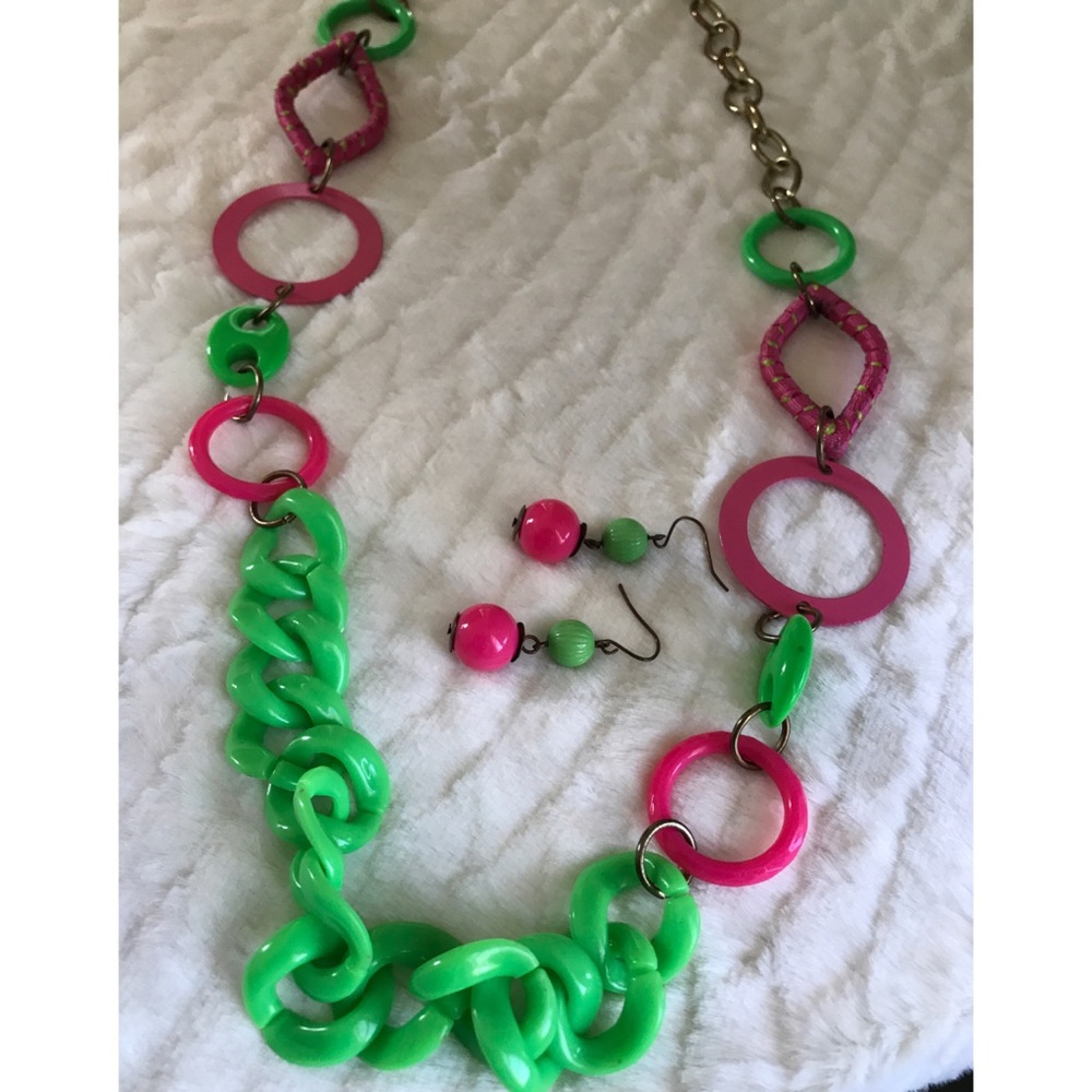 Watermelon Necklace & Earring Set 🍉